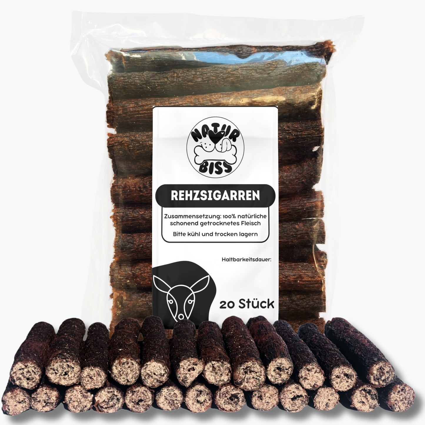 Hundezigarren 20 Stück (12cm)