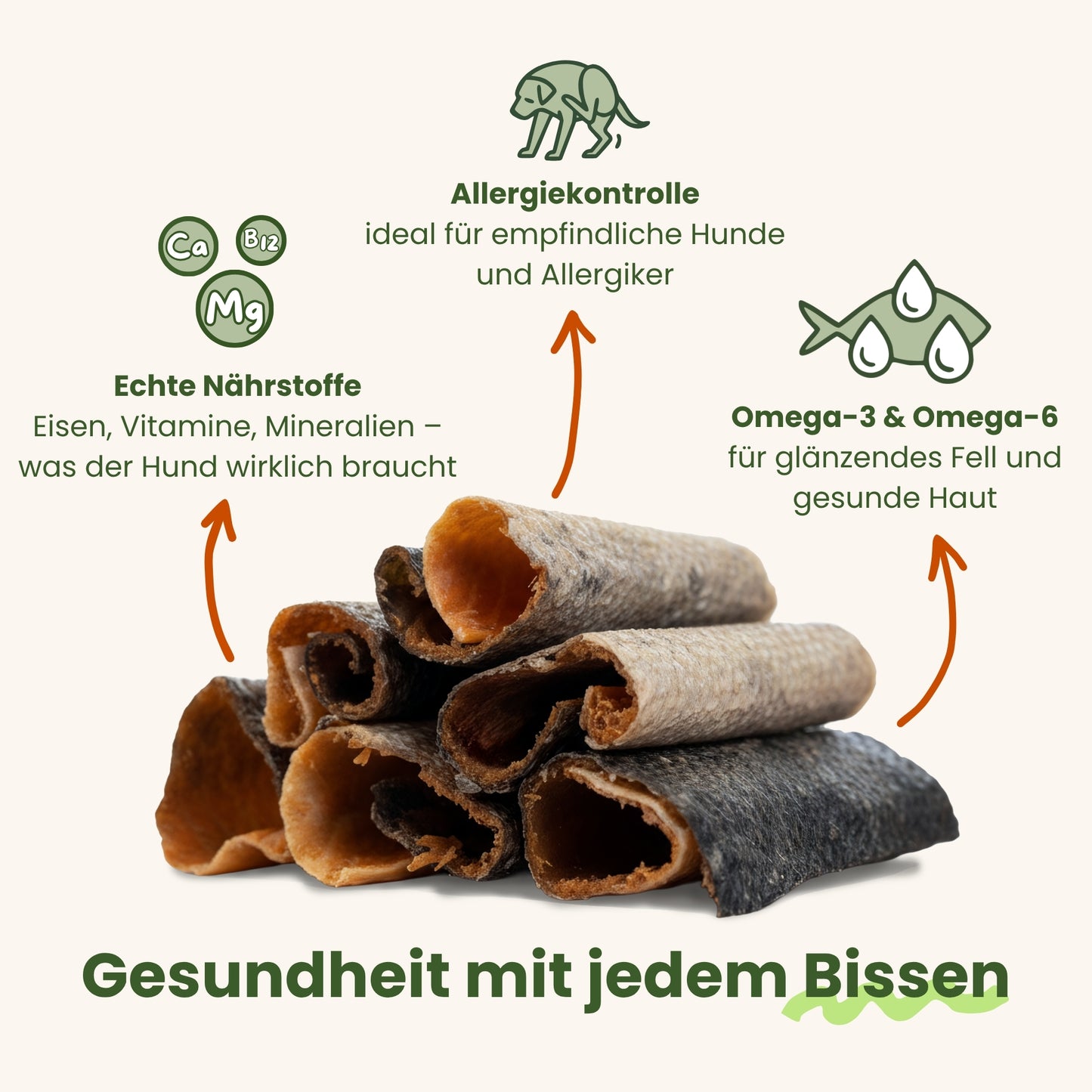 Lachshaut mit Fleisch (7 Stück)